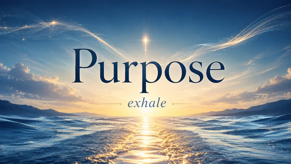 Purpose exhale mantra image