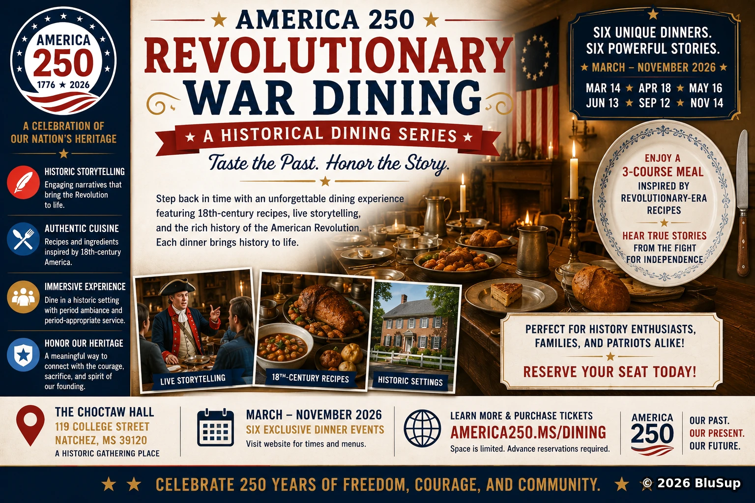 Revolutionary War Dining Series — BluSup 250 visual