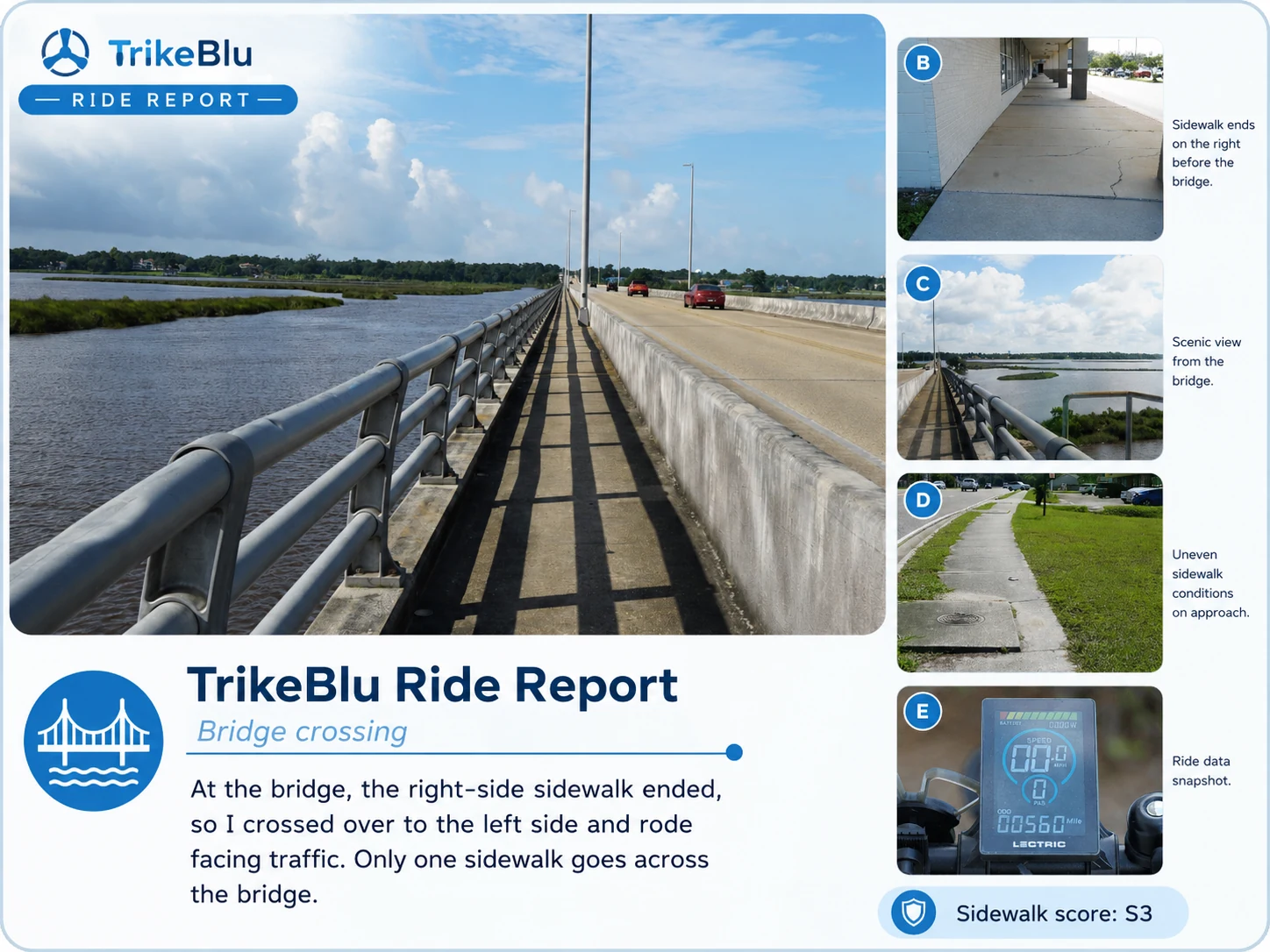 Trikeblu Ride Report Bridge Crossing